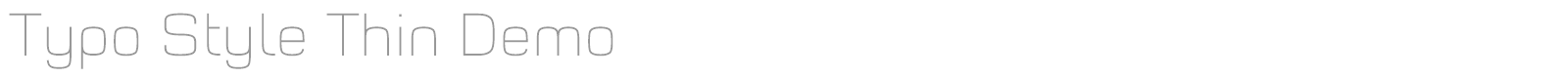 Typo Style font preview